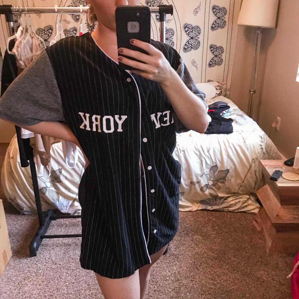 NYC Baseball Jersey Button-up